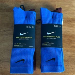 Nike M 8-12 Everyday Plus Lightweight Crew *LOT* 6 Pairs (QU693-94)